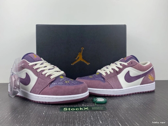 Cheap Husky Unity DR8057-500 Low Air Jordan 1 (W) 0703